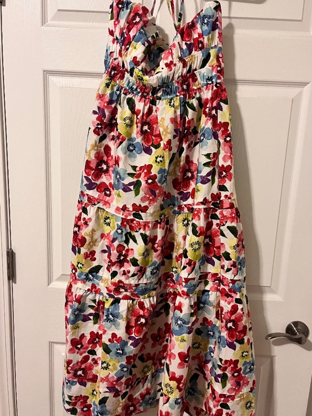 Anthropologie strapless Somerset dress